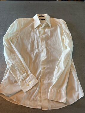 Express Men's White Dress Shirt - Classic Button-Down
